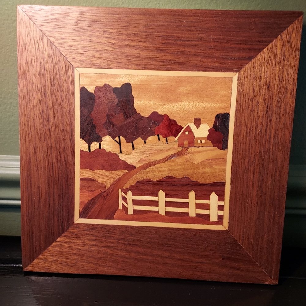 Rustic Landscape Wooden Wall Art